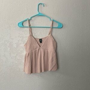 Wild fable light pink cropped tank